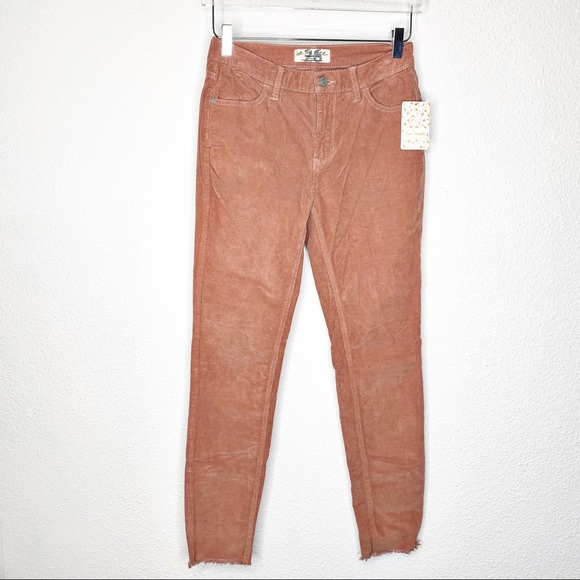 Free People Pants - NWT Free People Frayed Corduroy Daytime Skinny
